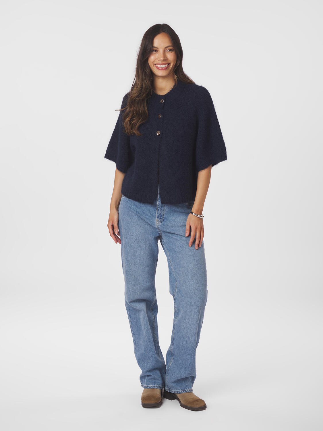 Benuta Fluffy cardigan - Navy